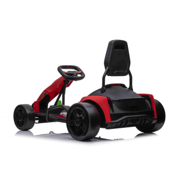 Gokart Fast 3 Drift na akumulator dla dzieci Czerwony + Funkcja driftu + Silniki 2x150W + Radio LED + Pasy